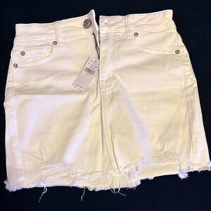 American Eagle Outfitters White Denim Skirt
